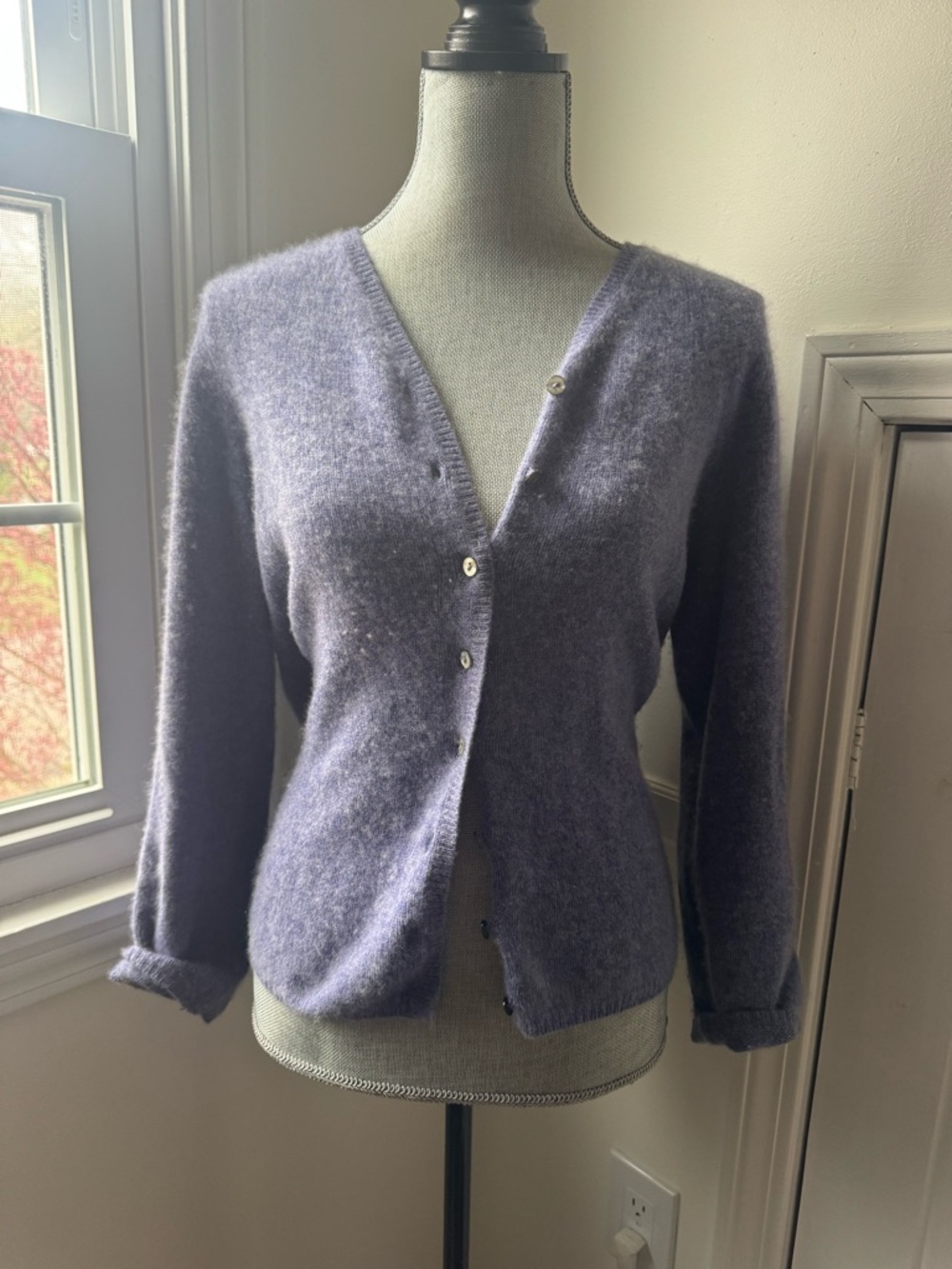 Charter Club Cashmere V-Neck Button-Front Cardigan